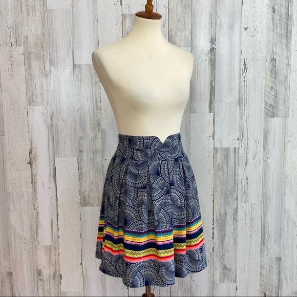 Blue Rain Dresses & Skirts - Francesca’s Blue Rain High Waisted Skirt, M